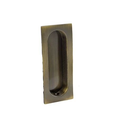 Ives Commercial Solid Brass Rectangular Flush Pull Antique Brass Finish 222B5